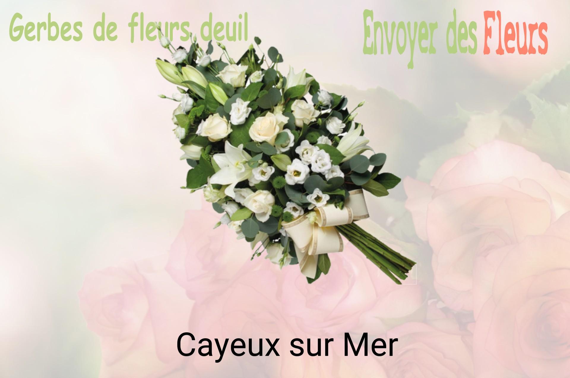 Gerbe de fleurs de deuil livrée à Cayeux-sur-Mer